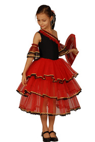 İspanyol Kız Dans Kostümü